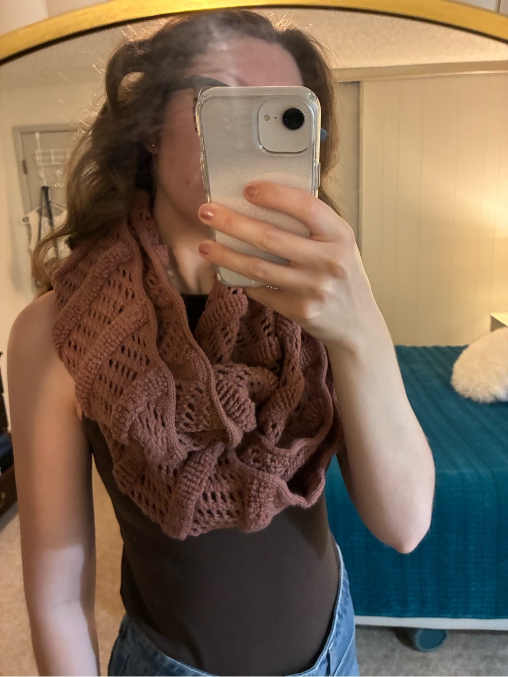 Dusty Pink Infinity Scarf